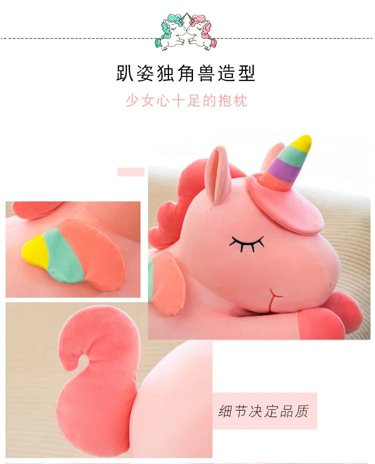 30-50cm Kawaii Unicorn Pony Doll Plush Toy Kids Birthday Gift Doll Pillow/Cushion Christmas Gift for Family and Friends