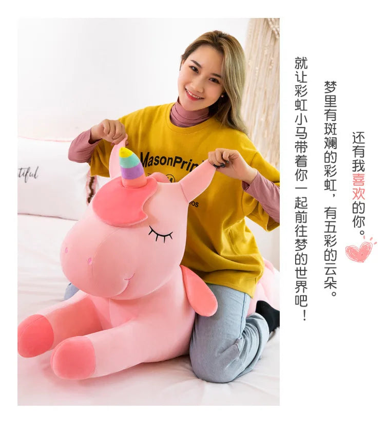 30-50cm Kawaii Unicorn Pony Doll Plush Toy Kids Birthday Gift Doll Pillow/Cushion Christmas Gift for Family and Friends