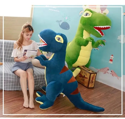 Hot 60cm/90cm Cartoon Dinosaur Plush Toys Hobbies Huge Tyrannosaurus Rex Plush Dolls Stuffed Toys For Children Boys Classic Toys