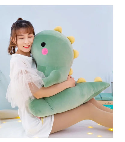 25-50cm Super Soft Lovely Dinosaur Plush Doll Cartoon Stuffed Animal Dino Toy for Kids Baby Hug Doll Sleep Pillow Home Decor