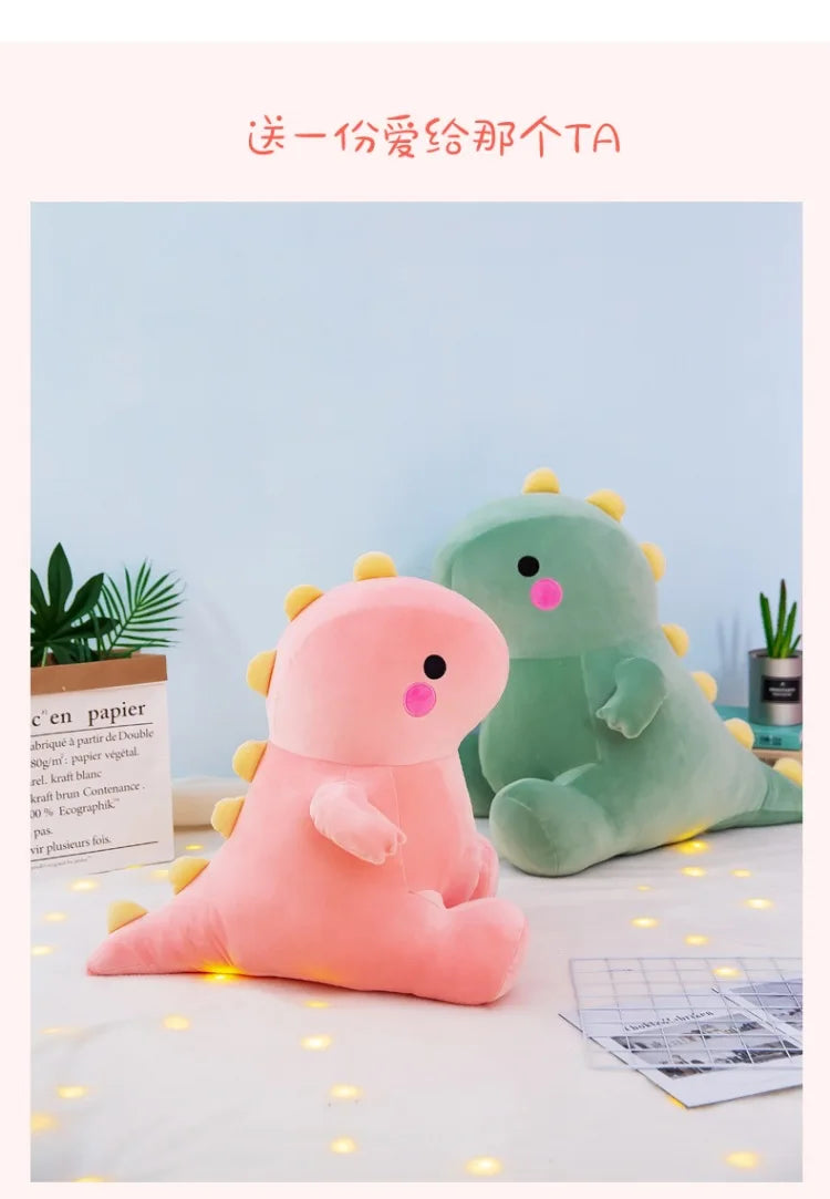 25-50cm Super Soft Lovely Dinosaur Plush Doll Cartoon Stuffed Animal Dino Toy for Kids Baby Hug Doll Sleep Pillow Home Decor