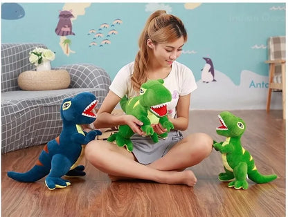 Hot 60cm/90cm Cartoon Dinosaur Plush Toys Hobbies Huge Tyrannosaurus Rex Plush Dolls Stuffed Toys For Children Boys Classic Toys