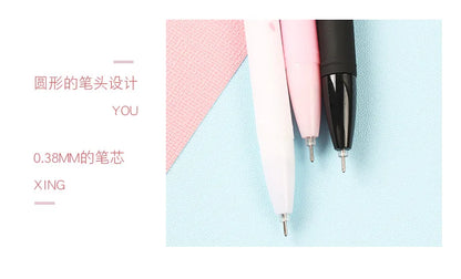 0.38mm Sweet Kawaii Cherry Blossom Gel Ink Pens Cute Sakura Pen Business Signature Pen School Office Writing Supplies Stationery