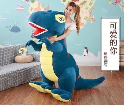 Hot 60cm/90cm Cartoon Dinosaur Plush Toys Hobbies Huge Tyrannosaurus Rex Plush Dolls Stuffed Toys For Children Boys Classic Toys