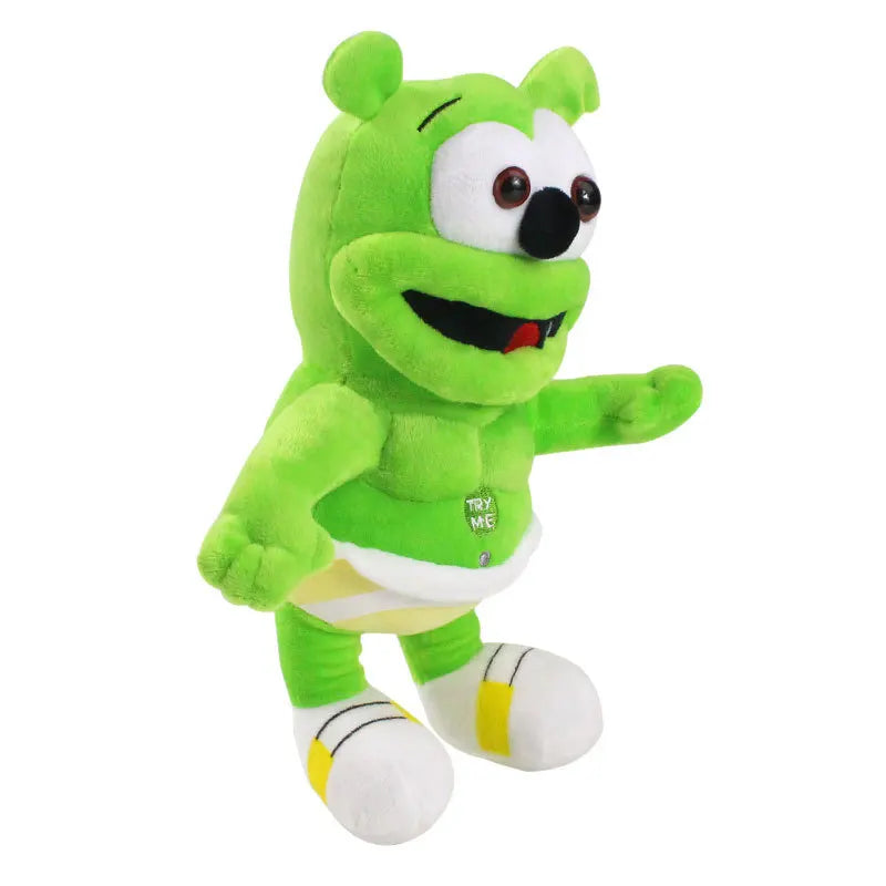 30cm Singing Gummy Plush Toys With Music Voice Gummy Bear Stuffed Dolls Peluche Sounding Bear Plushie Toys Baby Toys for Kids