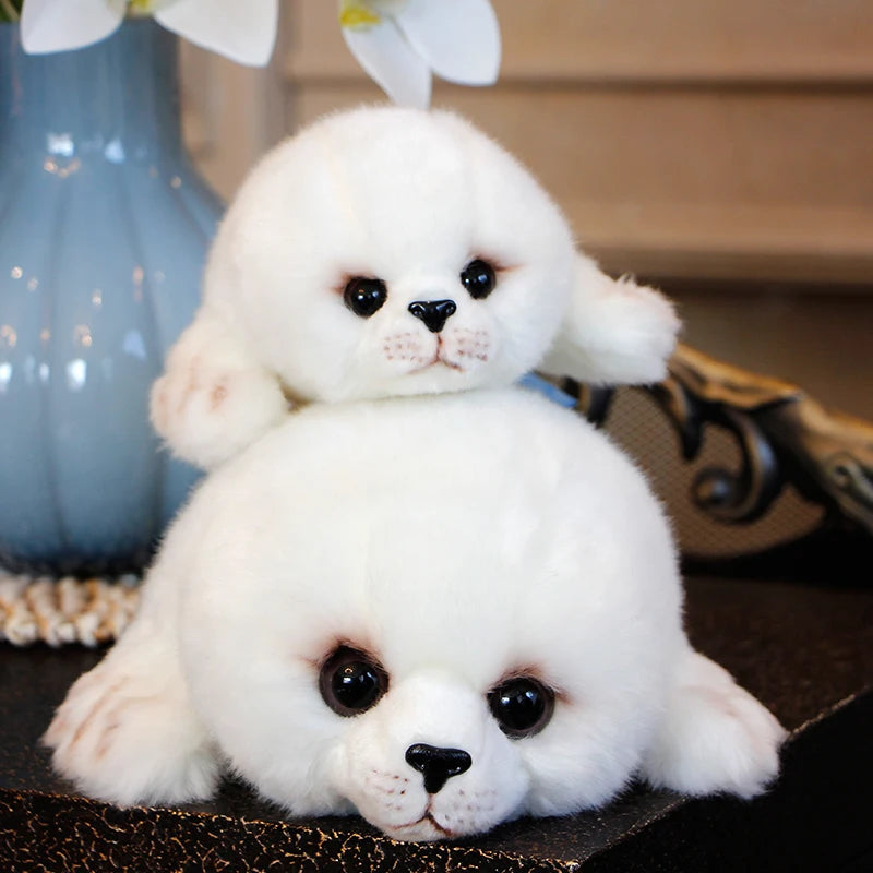 Soft Cute Seals Plush Toy Sea World Animal Sea Lion Stuffed Doll Big-Eyes Baby Birthday Gift for Kids Christmas Dropshipping