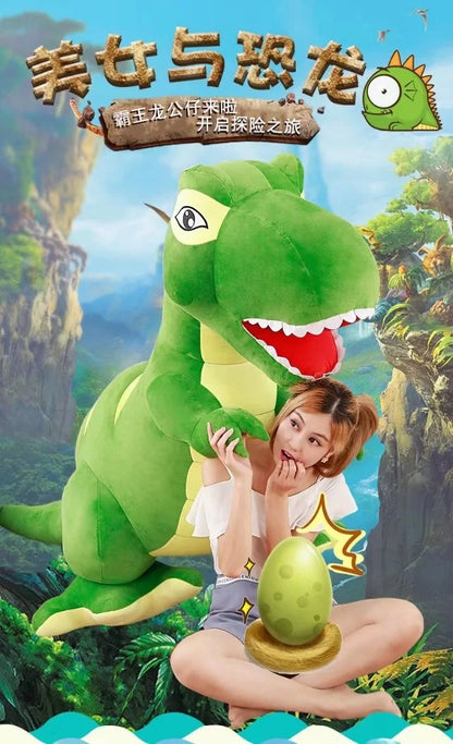 Hot 60cm/90cm Cartoon Dinosaur Plush Toys Hobbies Huge Tyrannosaurus Rex Plush Dolls Stuffed Toys For Children Boys Classic Toys