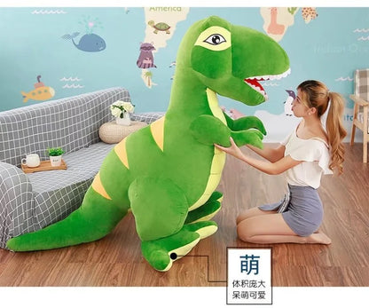 Hot 60cm/90cm Cartoon Dinosaur Plush Toys Hobbies Huge Tyrannosaurus Rex Plush Dolls Stuffed Toys For Children Boys Classic Toys