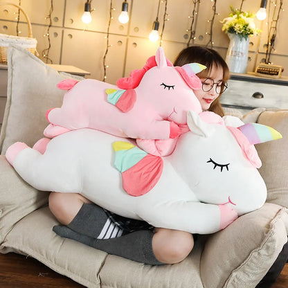 1pc 25cm Unicorn Action Figure Plush Toy Huggable Bear Doll Doll Girl Sleeping Long Pillow Cute Bed Doll For Girl