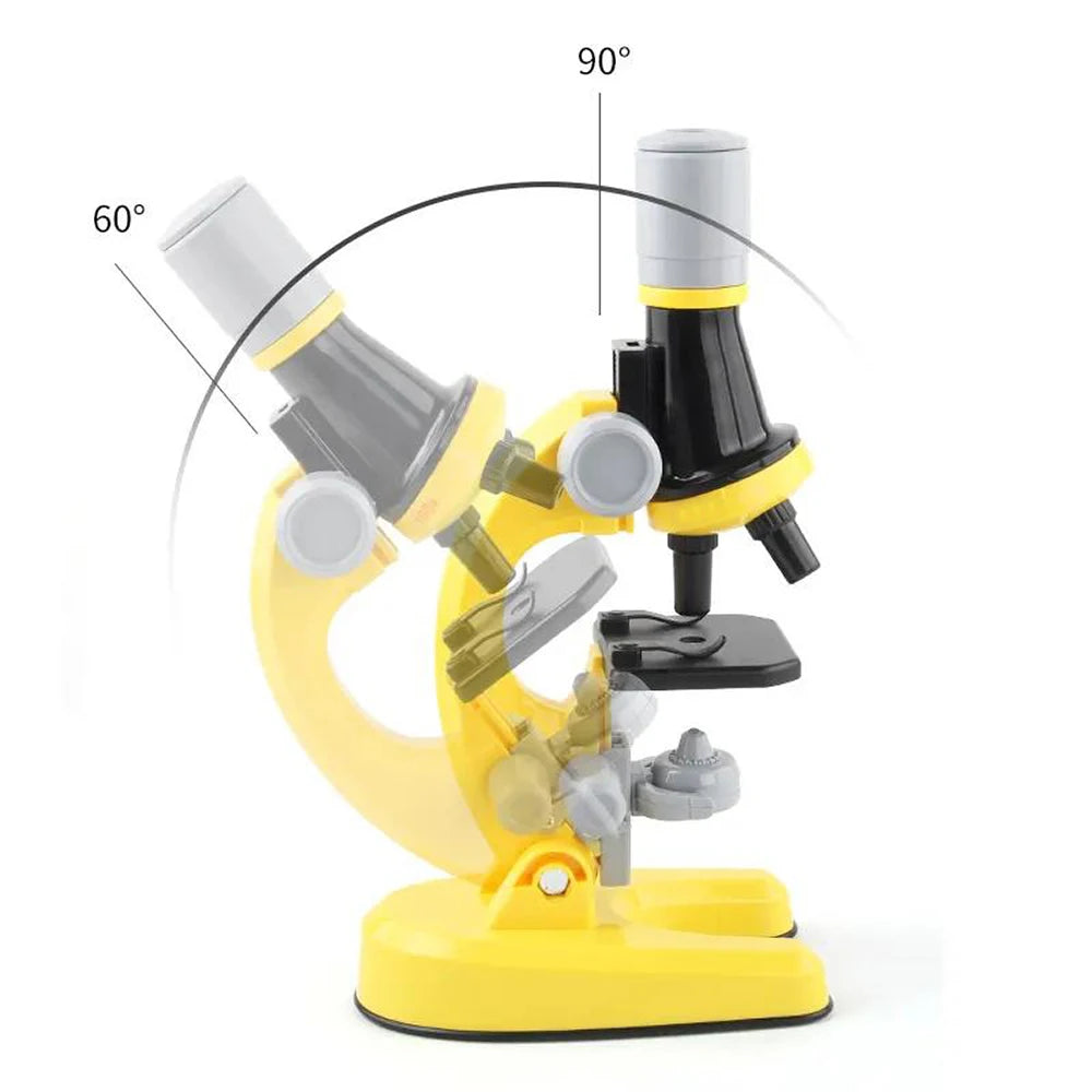 Zoom Children Microscope Biology Lab LED 1200x School Science Experiment Kit Education Scientific Toys Gifts For Kids Scientist