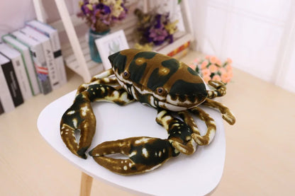 Simulation Crab Plush Toy Soft Cartoon Creative Crab Stuffed Animal Doll Home Decoration Toys Sofa Pillow Boys Birthday Gift