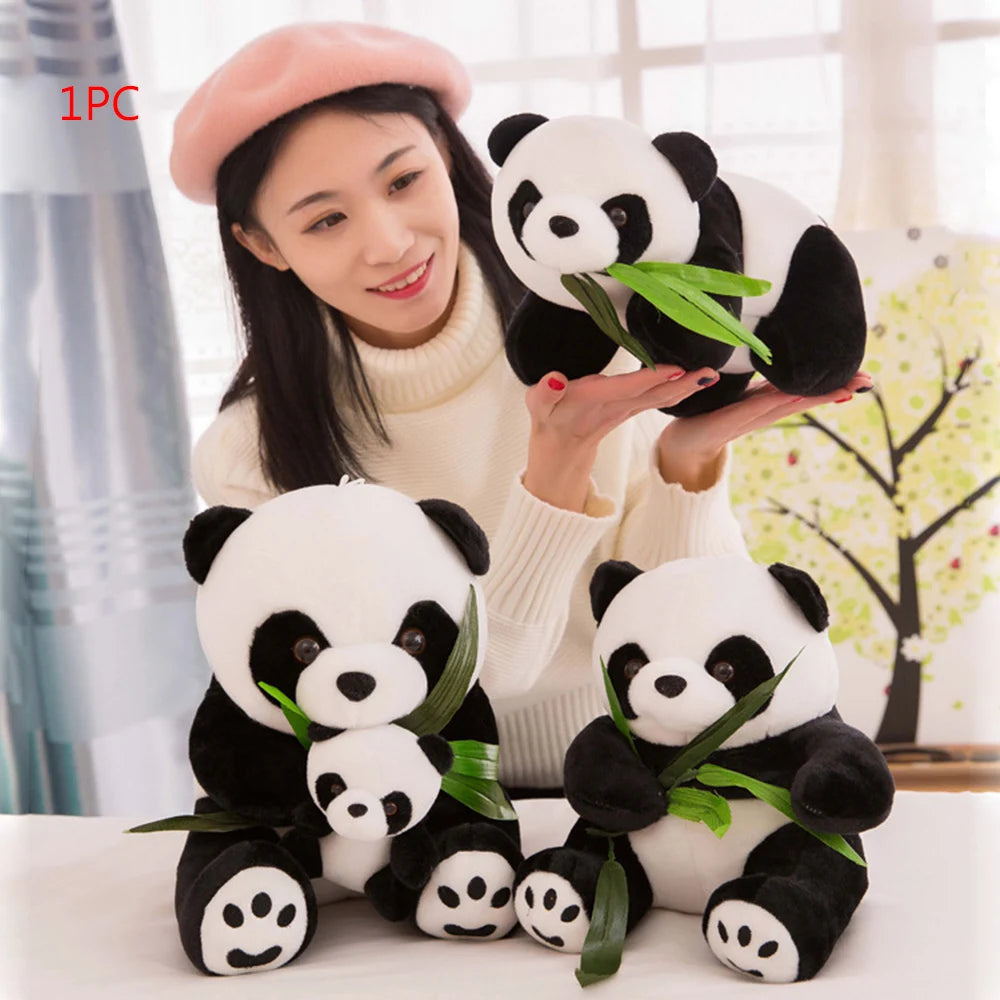 9-16cm 1Pc HOT Large Size Panda Doll Plush Toy Baby Bear Pillow Panda Cloth Doll Kids Toys Baby Birthday Gift For Children