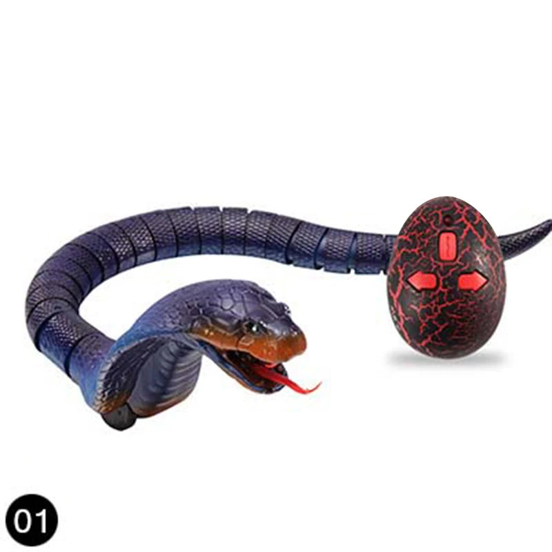 Naja Cobra Plastic Snake Toy Funny Remote Control for King Cobra Interesting Egg Children Gift High Simulation Radio Control Toy