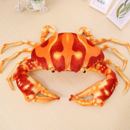 Simulation Crab Plush Toy Soft Cartoon Creative Crab Stuffed Animal Doll Home Decoration Toys Sofa Pillow Boys Birthday Gift