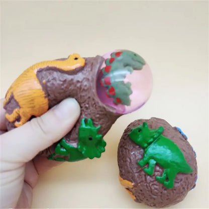 Surprise Dinosaur Eggs Anti Stress Grape Ball Squeeze Relief Vent Toy Kids Toy