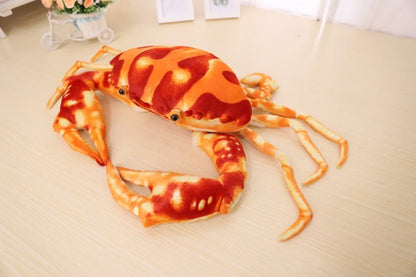 Simulation Crab Plush Toy Soft Cartoon Creative Crab Stuffed Animal Doll Home Decoration Toys Sofa Pillow Boys Birthday Gift