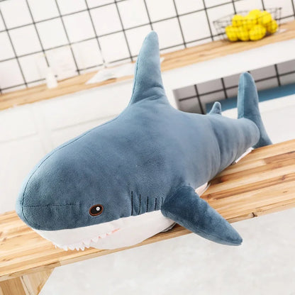 80/100/140cm Giant Shark skin Plush Toy Soft Plush Shark Skin Semi-finished Coat Fish Pillow Toys Dolll Gift for Kids Child