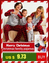 Christmas Homewear Family Clothes Print Long Sleeve Sleepwear Tracksuit Mother Daughter Father Son Matching Outfits Baby Rompers