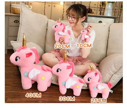 10/20cm Soft Unicorn Plush Toy Baby Kids Appease Sleeping Pillow Doll Animal Stuffed Plush Toy Birthday Gifts for Girls Children