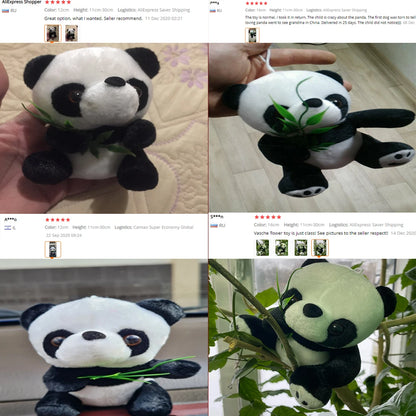 9-16cm 1Pc HOT Large Size Panda Doll Plush Toy Baby Bear Pillow Panda Cloth Doll Kids Toys Baby Birthday Gift For Children