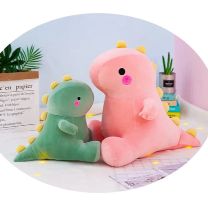 25-50cm Super Soft Lovely Dinosaur Plush Doll Cartoon Stuffed Animal Dino Toy for Kids Baby Hug Doll Sleep Pillow Home Decor