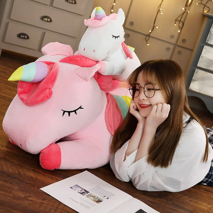 1pc 25cm Unicorn Action Figure Plush Toy Huggable Bear Doll Doll Girl Sleeping Long Pillow Cute Bed Doll For Girl