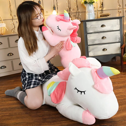 1pc 25cm Unicorn Action Figure Plush Toy Huggable Bear Doll Doll Girl Sleeping Long Pillow Cute Bed Doll For Girl