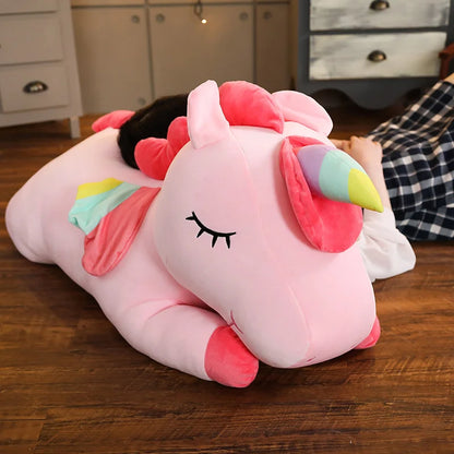 1pc 25cm Unicorn Action Figure Plush Toy Huggable Bear Doll Doll Girl Sleeping Long Pillow Cute Bed Doll For Girl