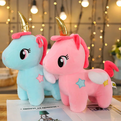 10/20cm Soft Unicorn Plush Toy Baby Kids Appease Sleeping Pillow Doll Animal Stuffed Plush Toy Birthday Gifts for Girls Children