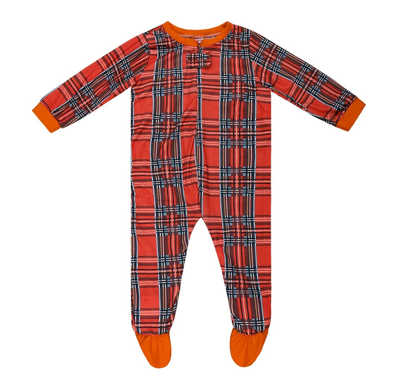 Christmas Homewear Family Clothes Print Long Sleeve Sleepwear Tracksuit Mother Daughter Father Son Matching Outfits Baby Rompers