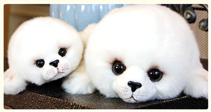 Soft Cute Seals Plush Toy Sea World Animal Sea Lion Stuffed Doll Big-Eyes Baby Birthday Gift for Kids Christmas Dropshipping