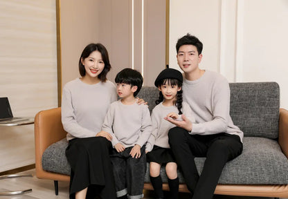 New Year Sweaters Family Matching Outfits Family Look Mother Son Daughter Mommy and Dad Clothes Family Clothing Sweaters