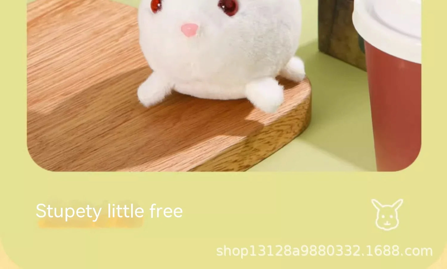 Tow Tail Little Cat Little Rabbit Plush Doll Will Be Called Online Red Plush Toy Doll Pull Dolls, Cat Accessories, Pet Pendants