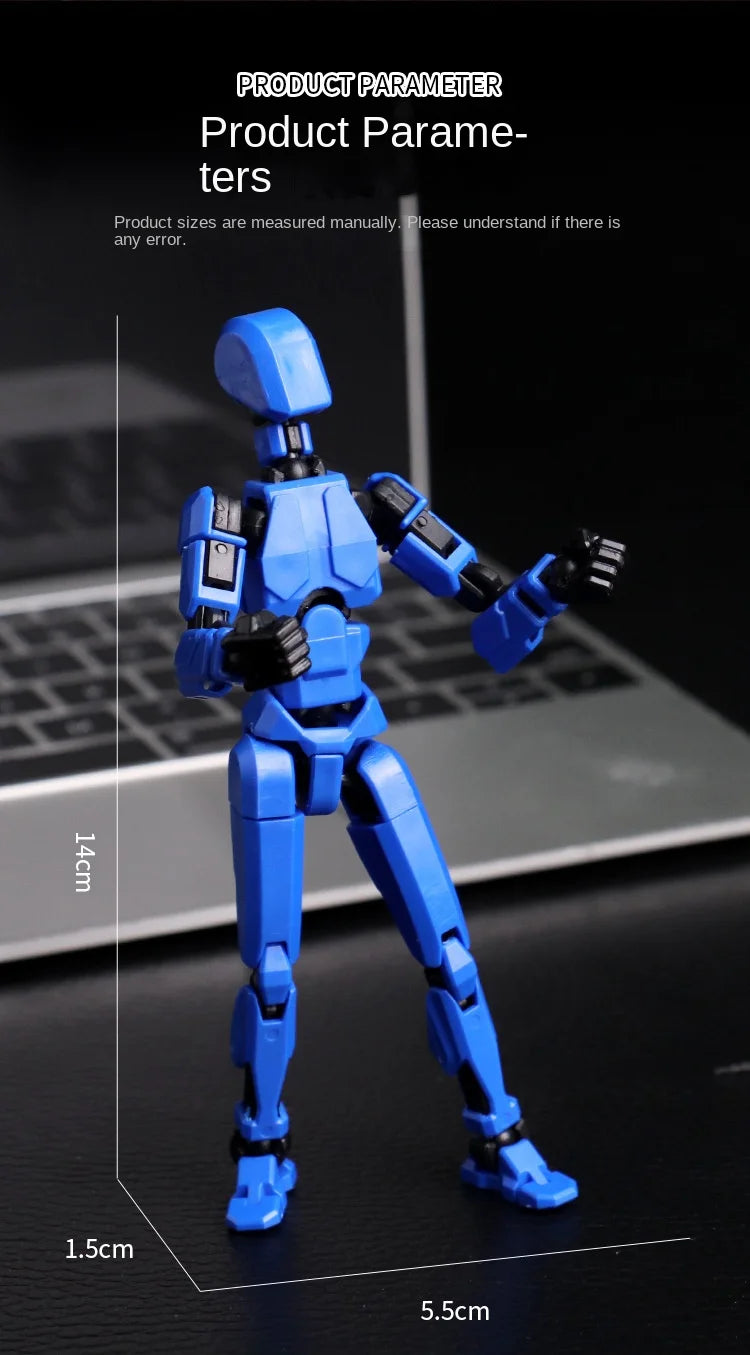 Multi-Jointed Movable Shapeshift Robot 2.0 3D Printed Mannequin Dummy 13 Action Figures Toys Kids Adults Parent-children Games