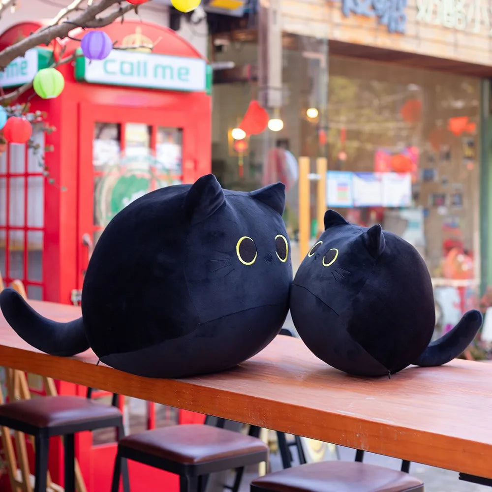 10/30CM Cat Doll Small Pendant Cuddly Pillow Cushion Ins Black Cat Plush Toy Doll for Girl Gift Plushie Stuffed Toys