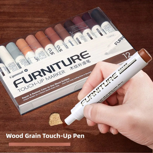 1pc Paint Markers Pens Quick Dry Waterproof Permanent Markers Wood Touch-Up Paint Pen Furniture Crafts Repair Paint Markers