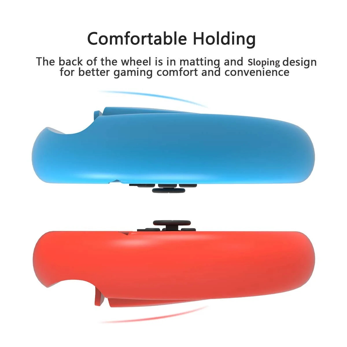 Switch Steering Wheel Racing Wheel Accessories Compatible with Nintendo Switch OLED Joy Con Controller Red and Blue