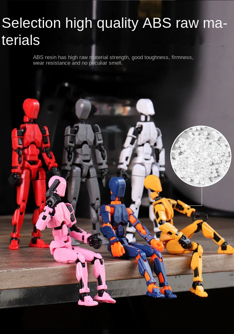 Multi-Jointed Movable Shapeshift Robot 2.0 3D Printed Mannequin Dummy 13 Action Figures Toys Kids Adults Parent-children Games