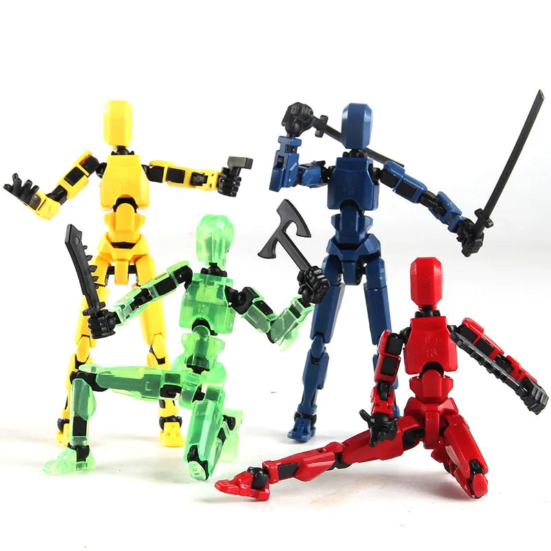 3D Multi-Jointed Movable Shapeshift Robot Creative Printed Mannequin Dummy Action Model Doll Toys Kid Decora for Girl Boys Gifts