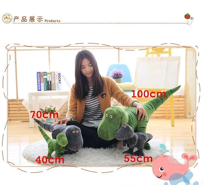 1pc 40-100cm New Dinosaur Plush Toys Soft Cartoon Tyrannosaurus Cute Stuffed Dolls for Birthday Gift Kawaii Peluche