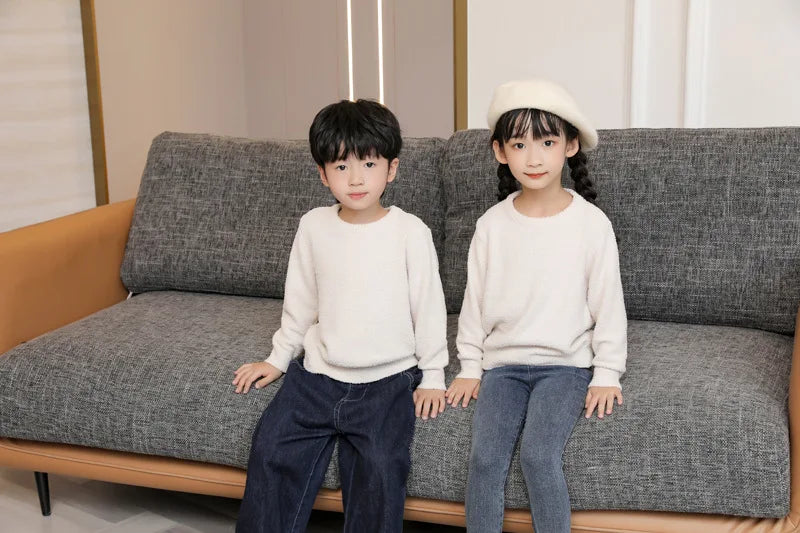 New Year Sweaters Family Matching Outfits Family Look Mother Son Daughter Mommy and Dad Clothes Family Clothing Sweaters