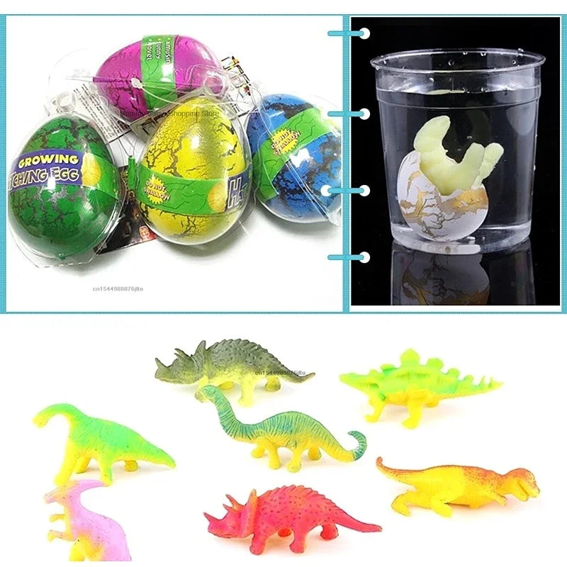 1pc Dinosaur Eggs Hatching in Water Mini Water Growing Animal Eggs Dinosaur Grow Egg Novelty Educational Toys for Kids Gift