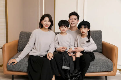 New Year Sweaters Family Matching Outfits Family Look Mother Son Daughter Mommy and Dad Clothes Family Clothing Sweaters