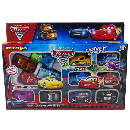 12Pcs Disney Pixar Cars Lightning McQueen Jackson Storm Mater PVC Model Car Toy For Kid birthday Gift