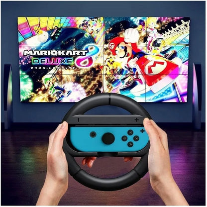 Switch Steering Wheel Racing Wheel Accessories Compatible with Nintendo Switch OLED Joy Con Controller Red and Blue