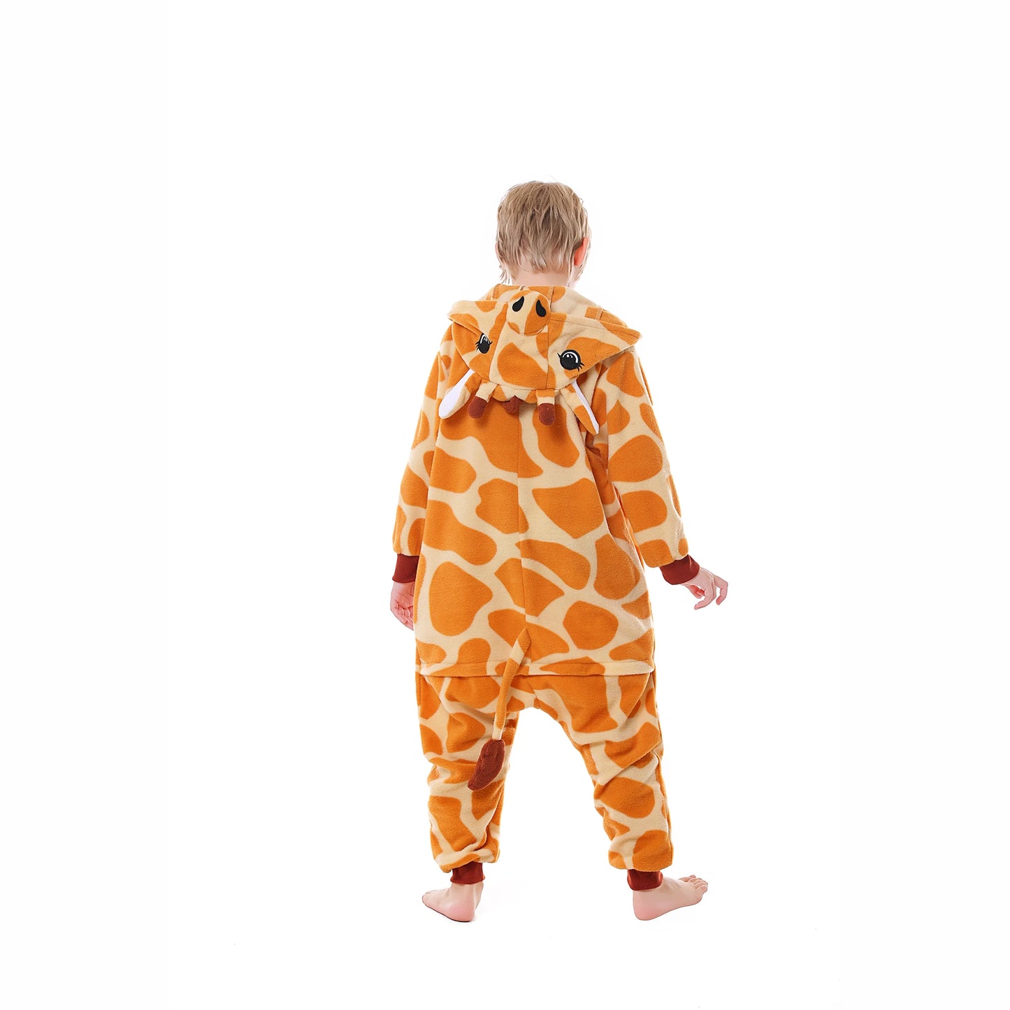 Giraffe Onesie Pajamas for Kids Adult Unisex Pijamas Family Look Matching Cute Costumes Halloween Cosplay One-piece Sleepwears