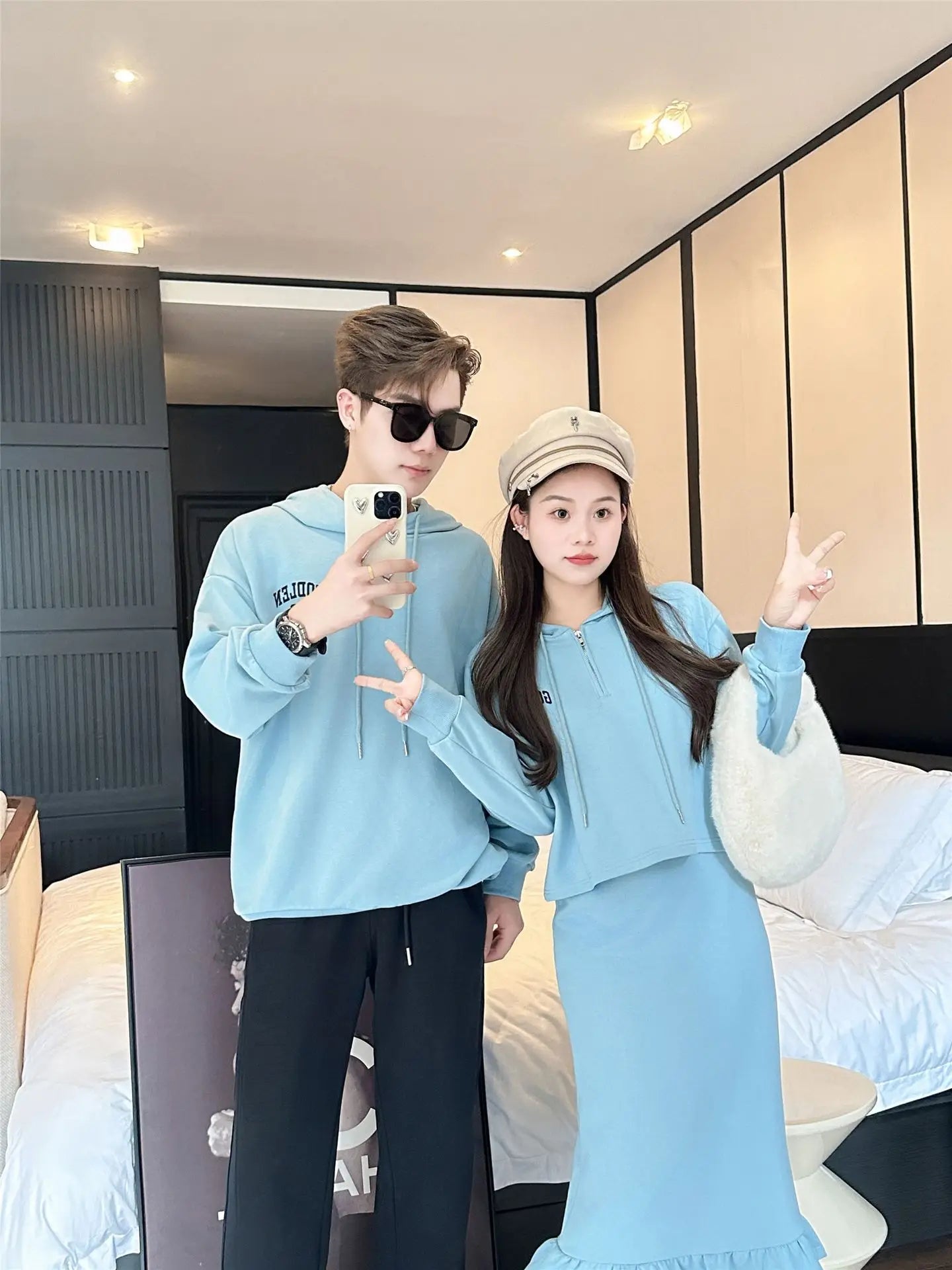 Family Outfits Father Mother and Daughter Son Clothing Women Girls Skirts Suit Boys Pants Sets Korean Matching Couples Clothes