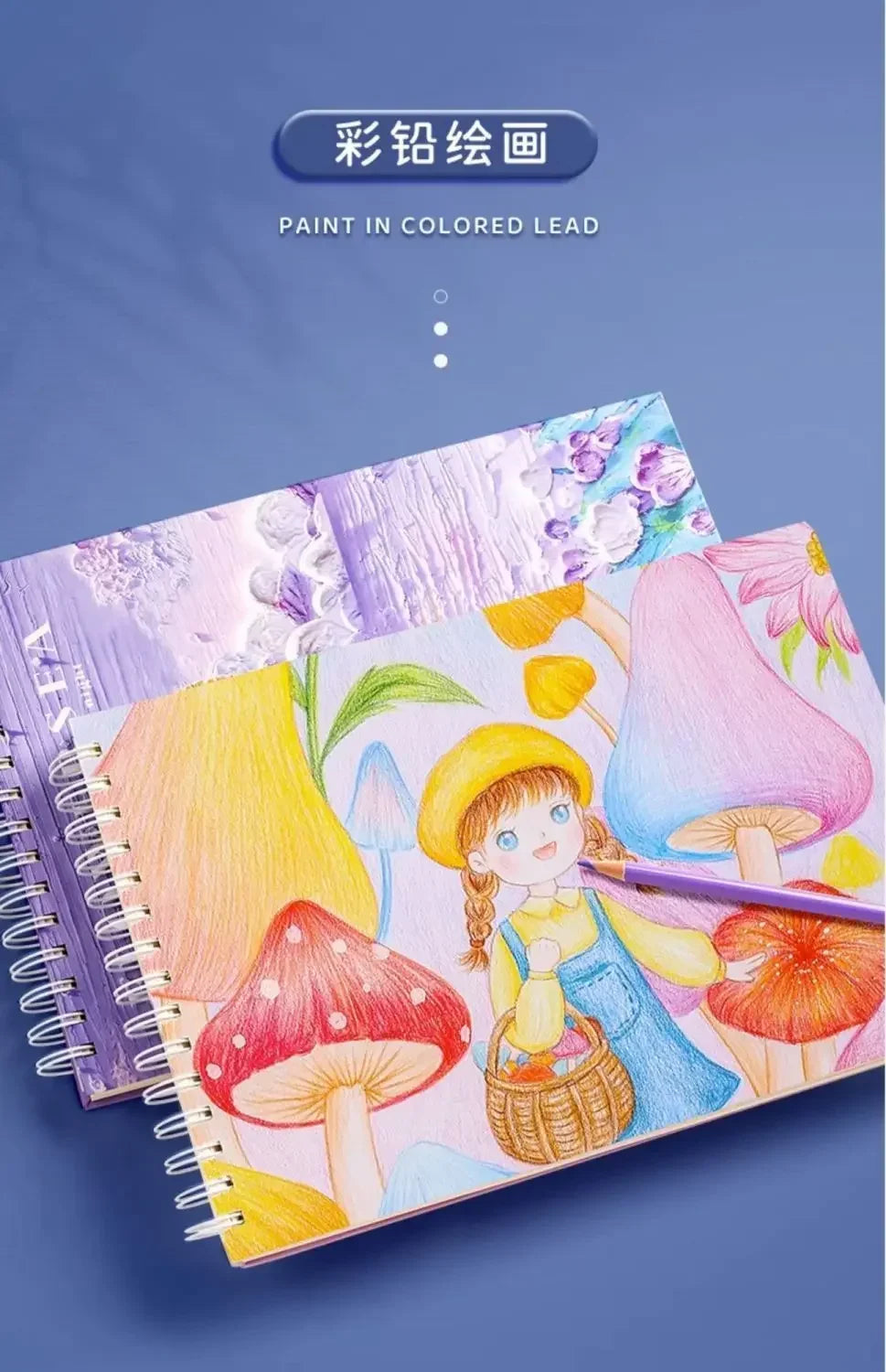 A4 Large Professional Sketchbook Thick Pape Notebook Diary Art School Supplies 16k Pencil Drawing Notepad Painting Book New