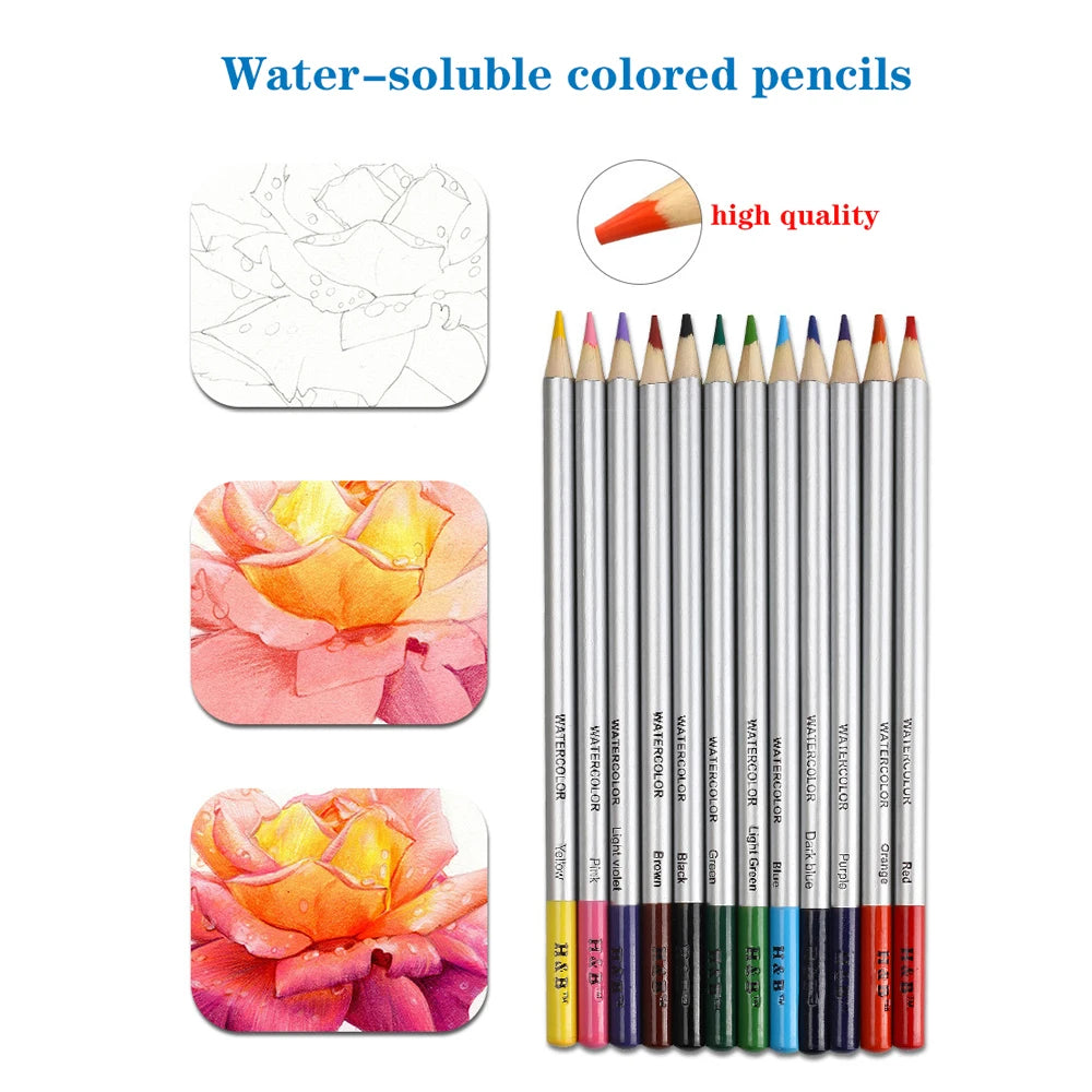 Professional Sketch Pencil Set Drawing Kit Colored Pencil Set for Sketching Stationery Set