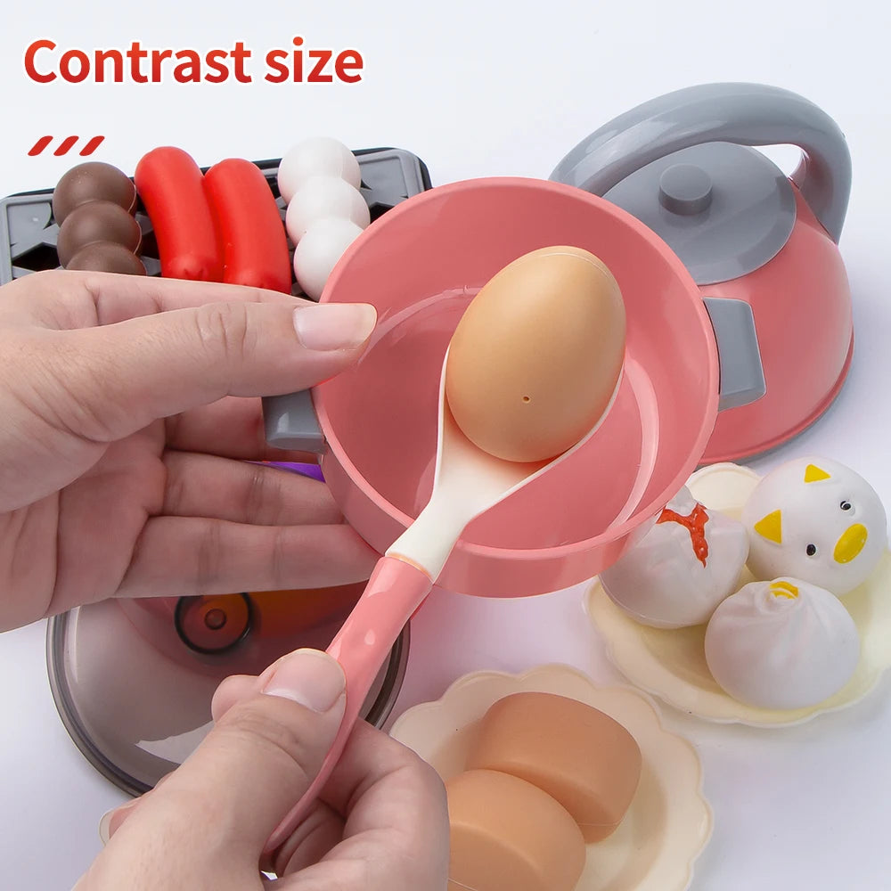 New! Pretend Play Cooking Toys Set, Kids Play Kitchen Set, Kitchen Toys Set For Children, Toy Pots And Stove For Boys and Girl